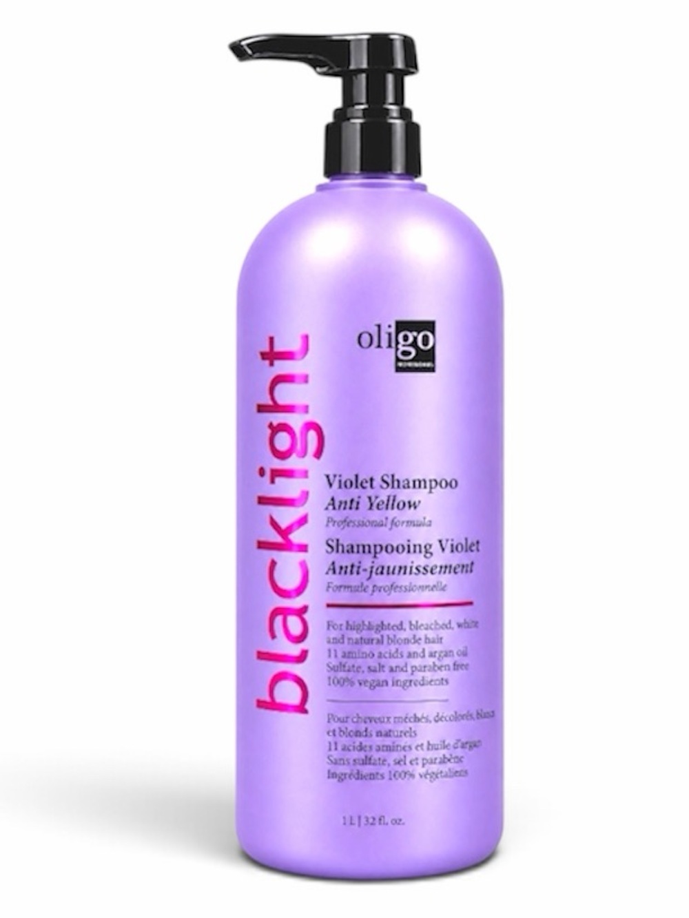 Oligo Professionnel Blacklight Violet Shampoo Anti-Yellow 1L 32 oz Professional